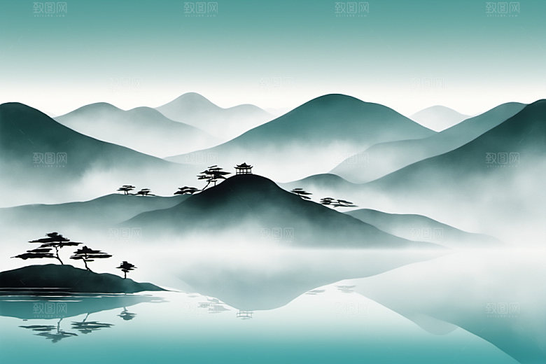 水墨意境写意装饰画