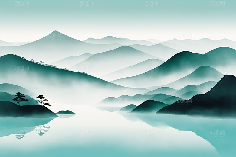 水墨高清中国风装饰画