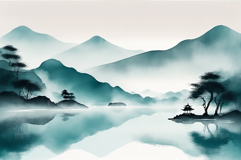 水墨中国风国画装饰画
