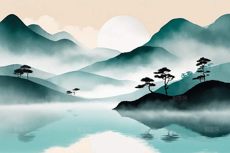 水墨中国风国画装饰画