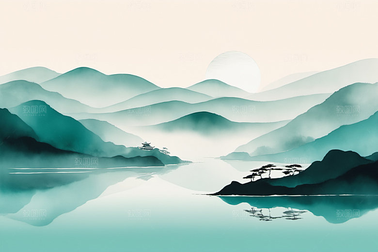 水墨意境高清装饰画