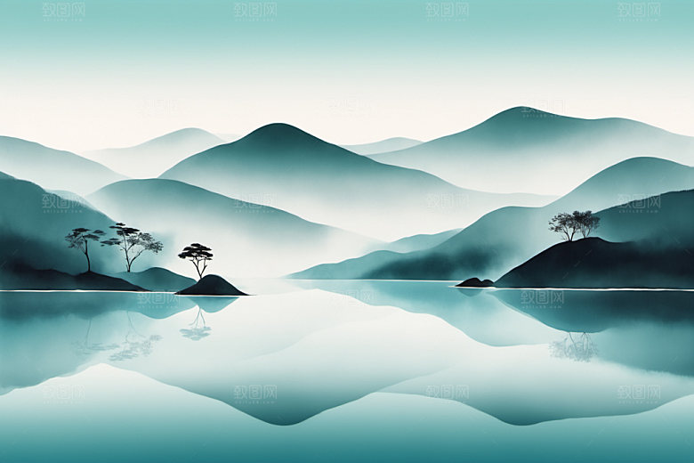 水墨中国风意境装饰画