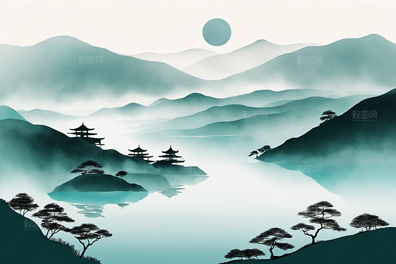 水墨写意高清装饰画