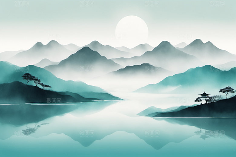 水墨中国风高清装饰画