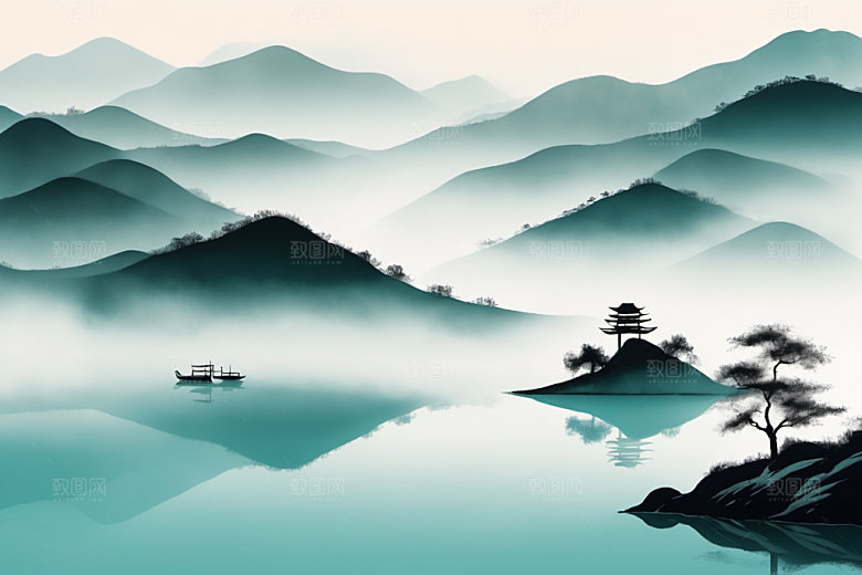 水墨中国风写意装饰画
