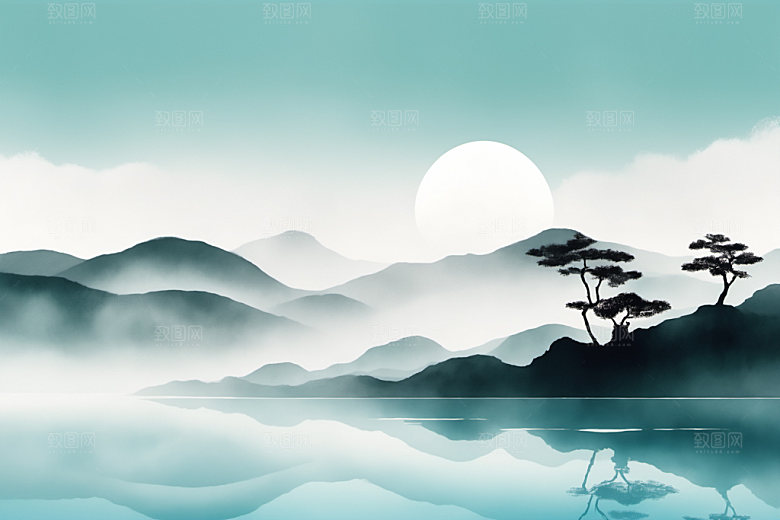 水墨写意高清装饰画