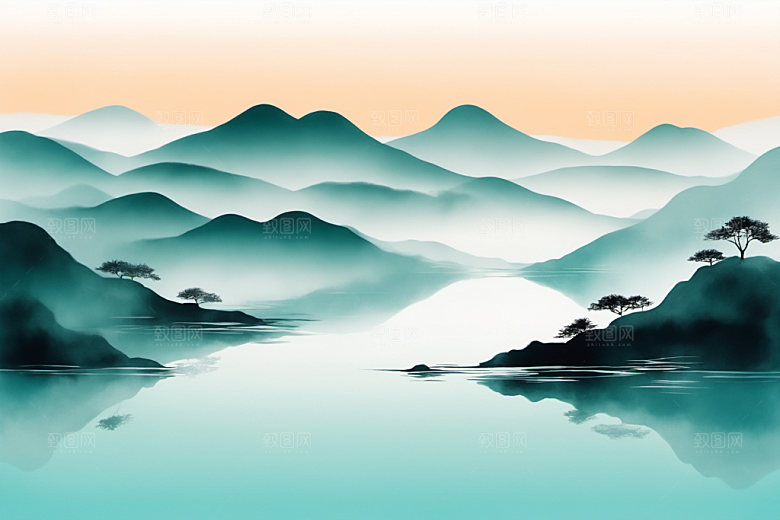水墨写意国画装饰画