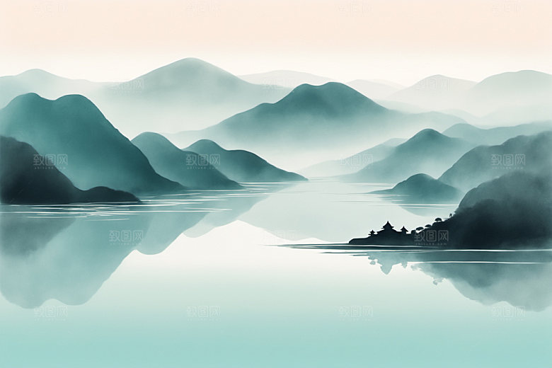 水墨意境中国风装饰画