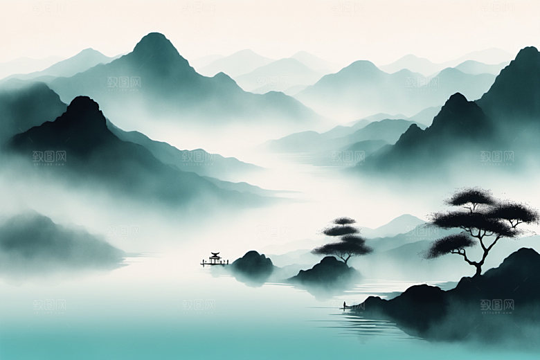 水墨意境写意装饰画