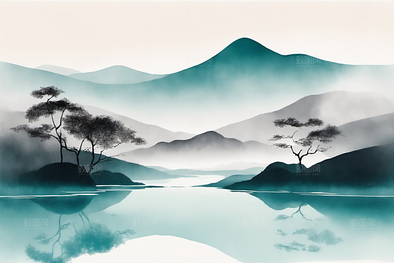 水墨高清唯美装饰画