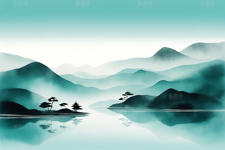 水墨高清中国风装饰画