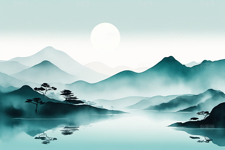 水墨中国风高清装饰画