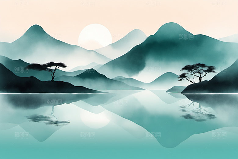 水墨中国风意境装饰画
