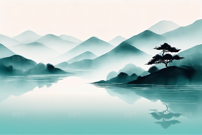水墨高清中国风装饰画