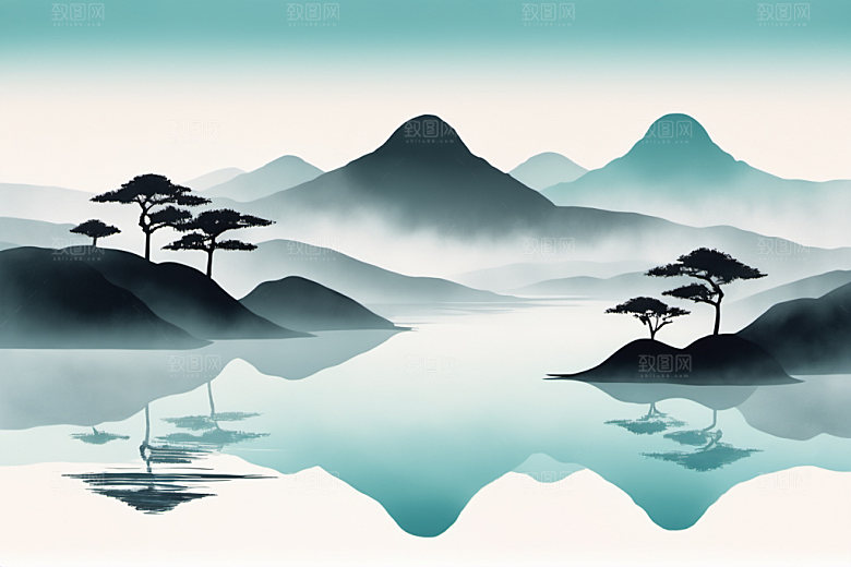 水墨意境高清装饰画