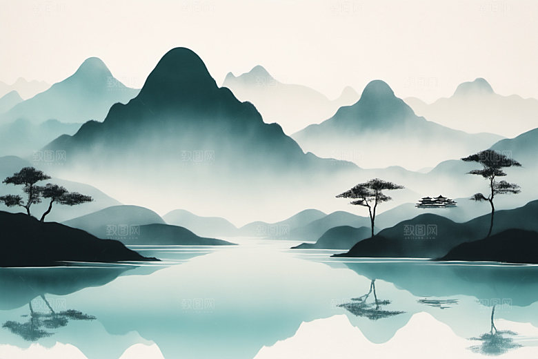 水墨意境中国风装饰画