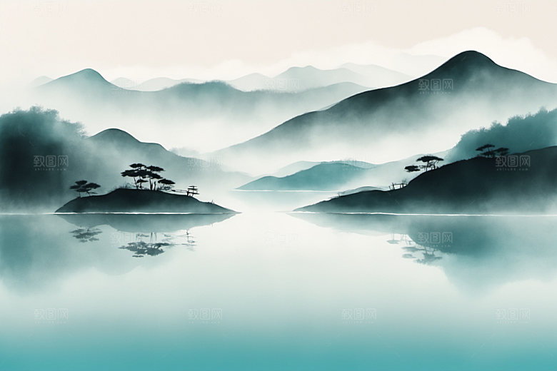 水墨写意国画装饰画