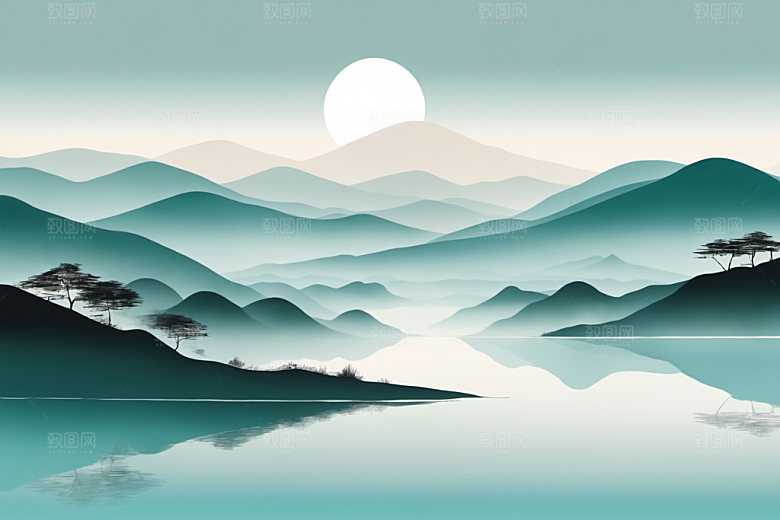 水墨中国风国画装饰画