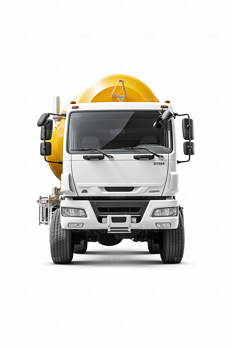 水泥搅拌车建筑建设模型