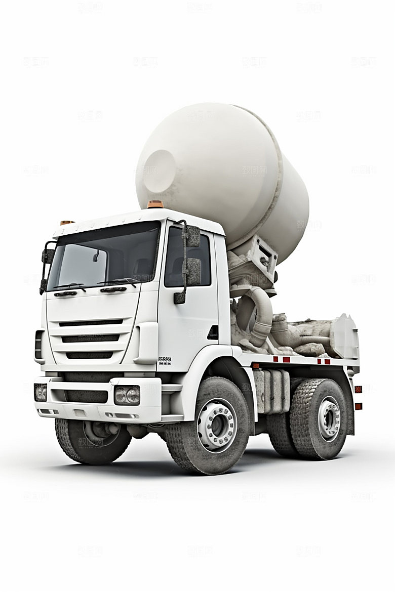 水泥搅拌车3D工程模型