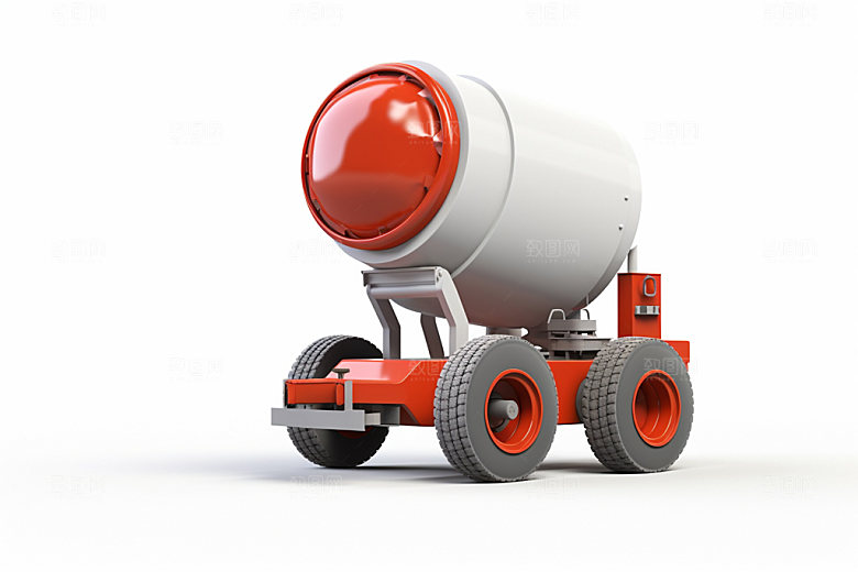 水泥搅拌车3D建设模型