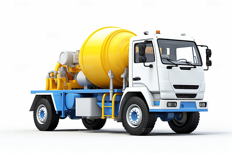 水泥搅拌车3D建筑模型