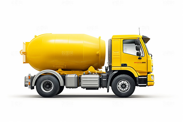 水泥搅拌车3D施工模型