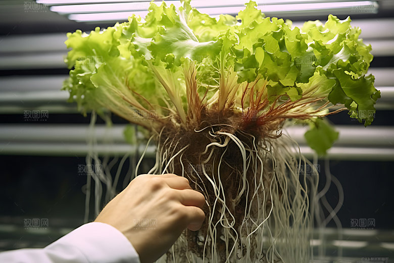 水培种植自动化农业技术摄影图