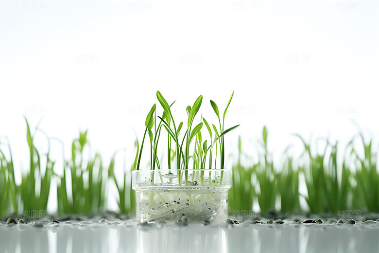 水培种植科技自动化摄影图