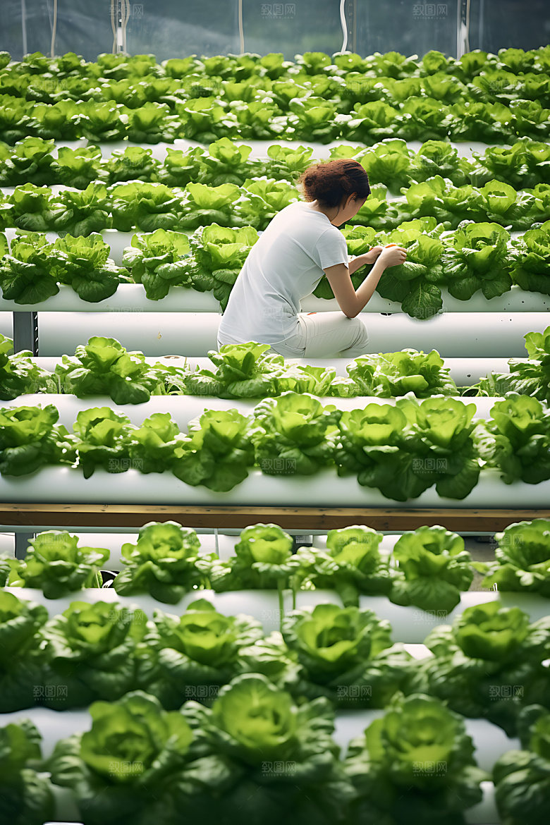 水培种植培育科技摄影图