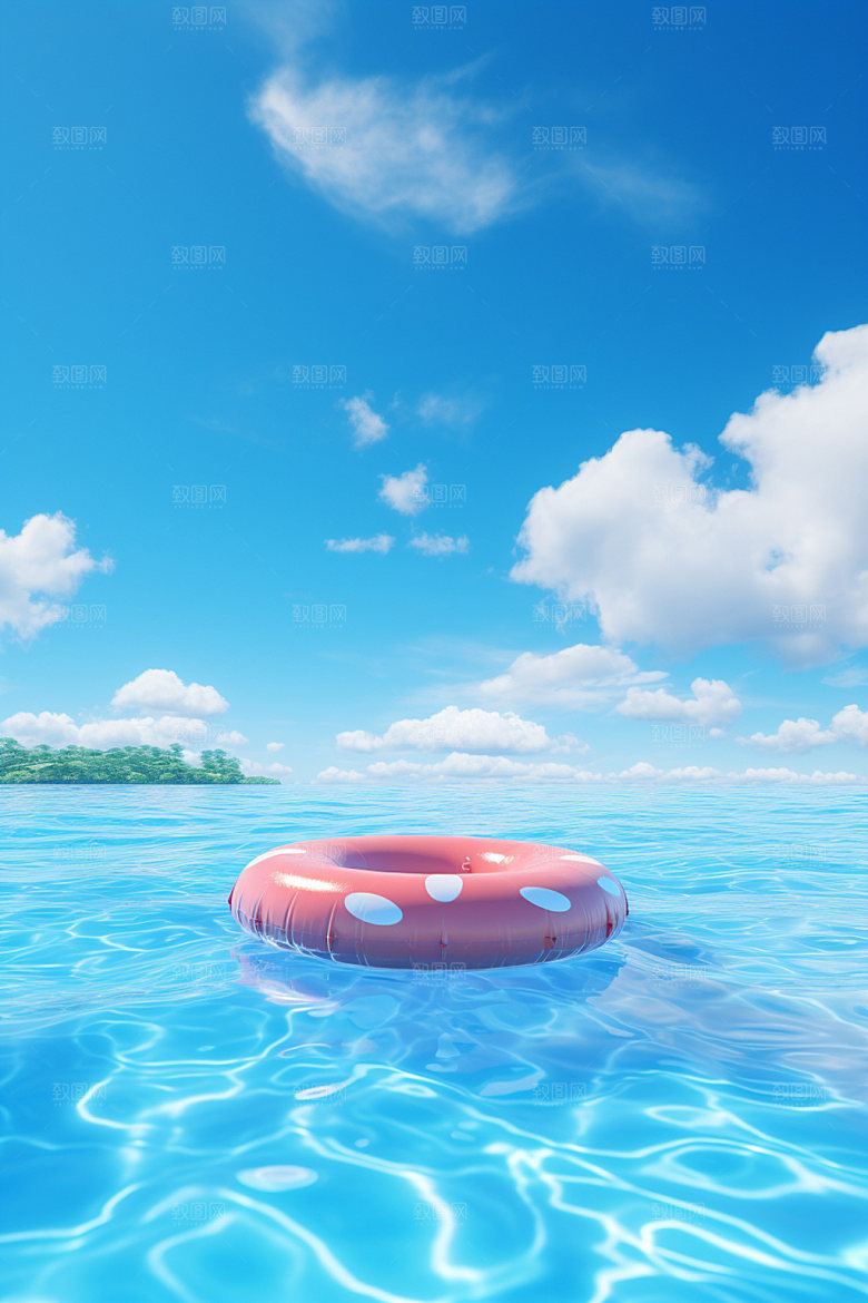 水上乐园夏日消暑素材
