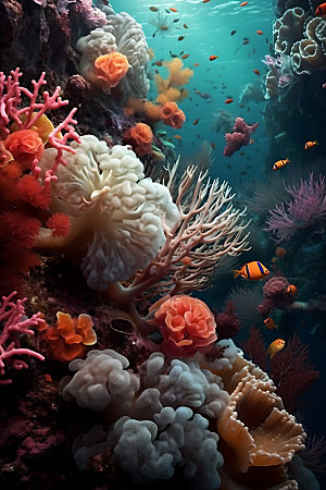 海底世界海底风光高清摄影图