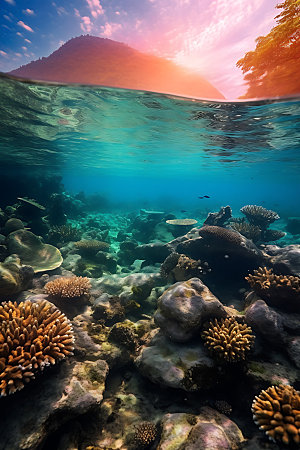 海底世界环保海底风光摄影图