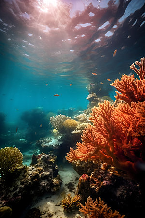 海底世界环保海底风光摄影图