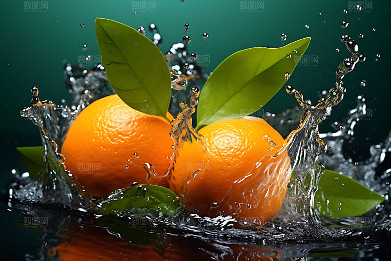 水中水果美食高清摄影图