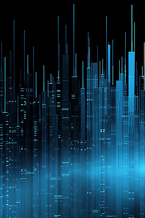 蓝色科技炫酷高清背景图