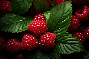 树莓甜蜜水果摄影图