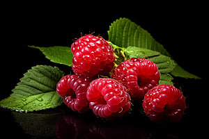 树莓甜蜜高清摄影图