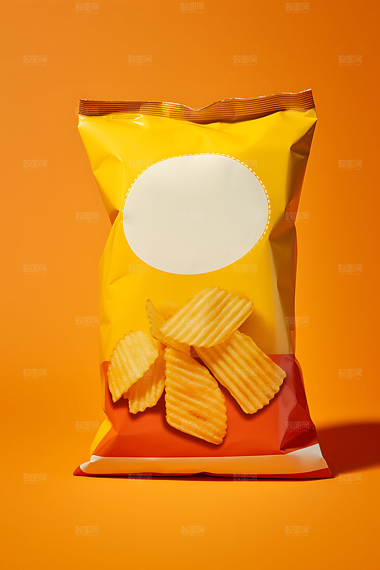 薯片高清美食摄影图