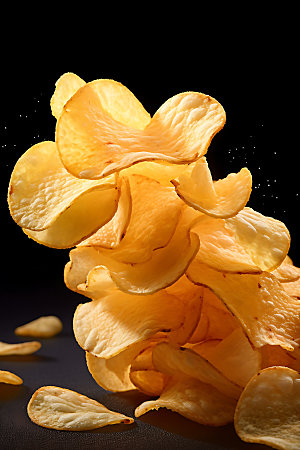 薯片高清产品摄影图