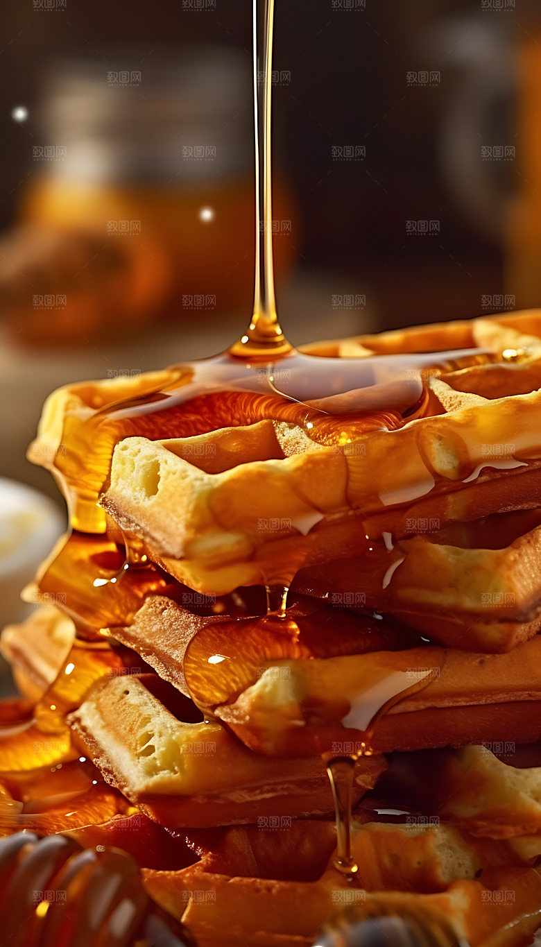 松饼烘焙美食摄影图