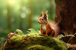 松鼠自然可爱摄影图