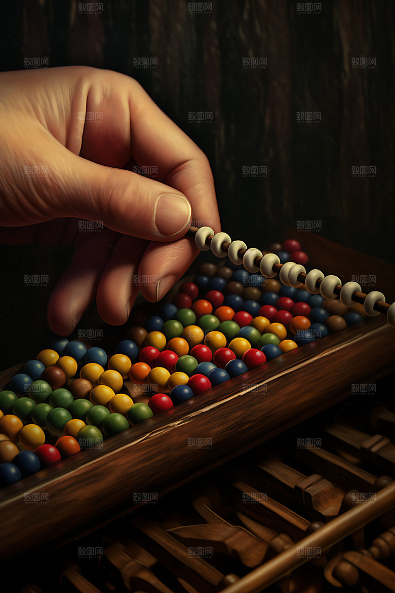 算盘计算器传统文化摄影图
