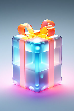 电子商务立体模型礼物盒矢量元素