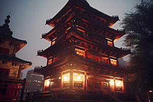苏州寒山寺传统文化佛教摄影图