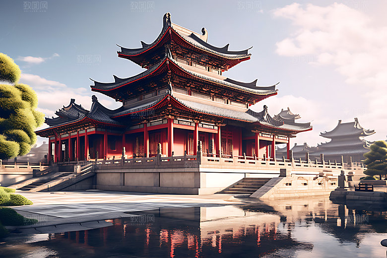 苏州寒山寺寺庙传统文化摄影图
