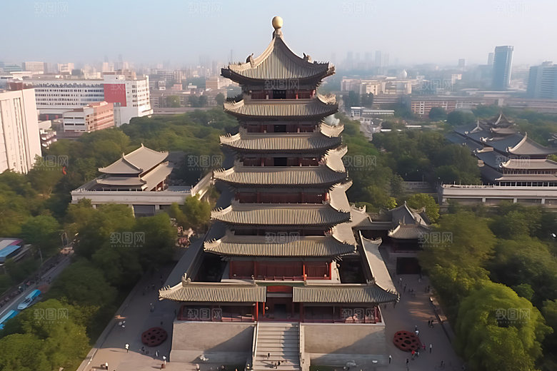 苏州寒山寺地标旅游摄影图