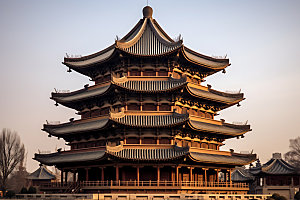苏州寒山寺传统文化寺庙摄影图