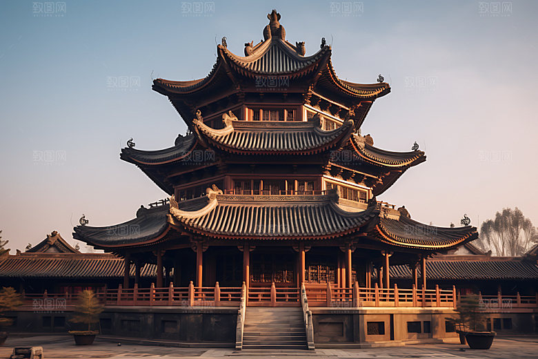 苏州寒山寺佛教旅游摄影图