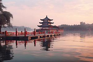 苏州阳澄湖旅游自然摄影图